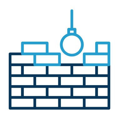 Bina. Web simgesi basit illüstrasyon