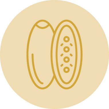 Bir besin simgesinin vektör illüstrasyonu