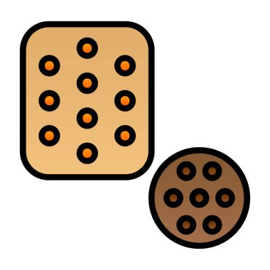 Gıda simgesinin vektör illüstrasyonu