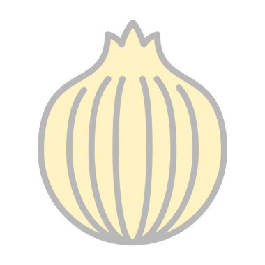 Soğan. Web simgesi basit tasarım