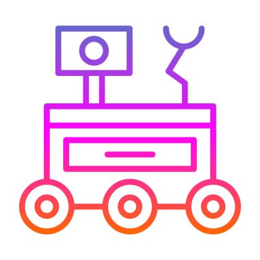 Elektrikli araba simgesi vektör illüstrasyonu