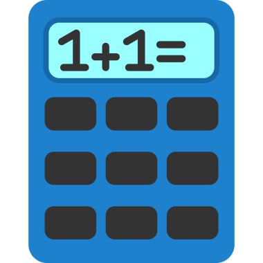 Basit Hesaplayıcı Simgesi, vektör illüstrasyonu