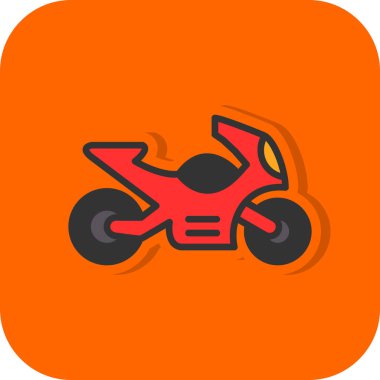 motosiklet web simgesi basit tasarım