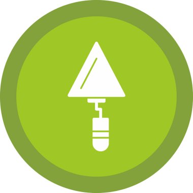 Trowel düz simgesi, vektör illüstrasyonu