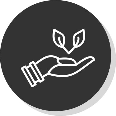 Geri dönüşümlü çevre koruma kavramı düz simgesi, vektör simgesini koru