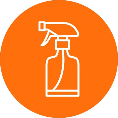 sprey şişe kutsal kişilerin resmi, vektör çizim