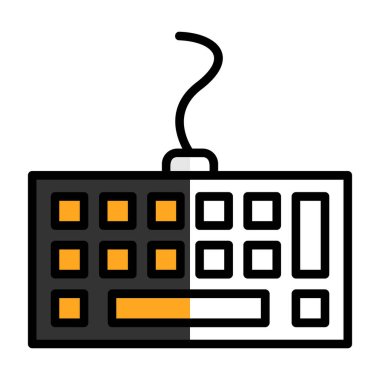 Bilgisayar klavyesi. Web basit tasarımı