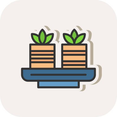 kaktüs vektör simge tasarlamak