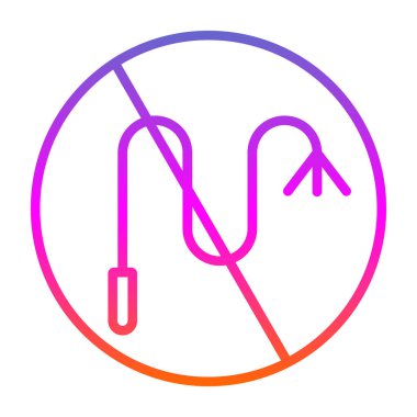 Çizgi Medikal Maske simgesi beyaz arkaplanda izole edildi. Renkli taslak konsepti. Vektör İllüstrasyonu