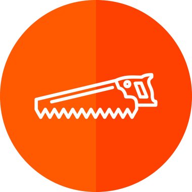 El testeresi simgesi, web basit illüstrasyonu