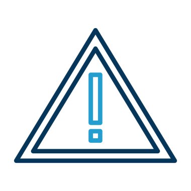 uyarı işareti simgesi, vektör illüstrasyonu