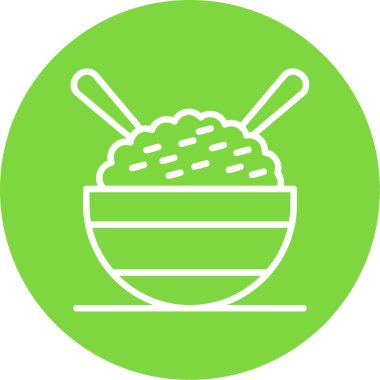 Aromatik pirinç renkli ağ simgesi basit tasarım 