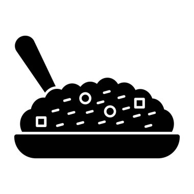 Pişirme simgesinin vektör illüstrasyonu