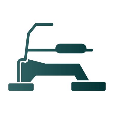 Beyaz arkaplanda düz bir silindir simgesi