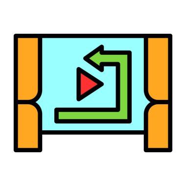 Ok. Web simgesi basit illüstrasyon