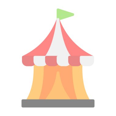 Sirk çizgisi vektör simgesi