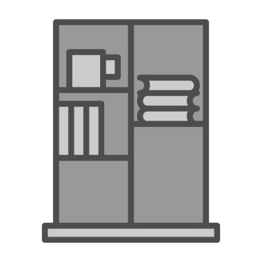 Kitap Davası ikon vektör illüstrasyonu