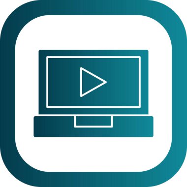 dizüstü bilgisayar simgesi, vektör illüstrasyonu basit tasarım