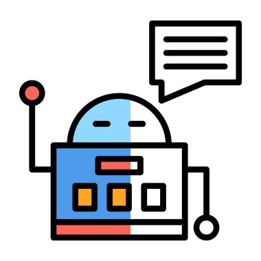 Chatbot simgesi vektör çizimi
