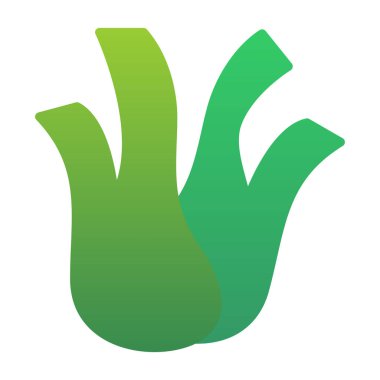 El işareti simgesi. yeşil yumuşak sembol.