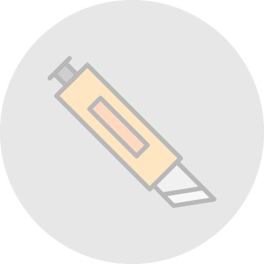 Cutter ağ simgesi vektör illüstrasyonu