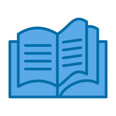 Kitap simgesinin vektör illüstrasyonu 