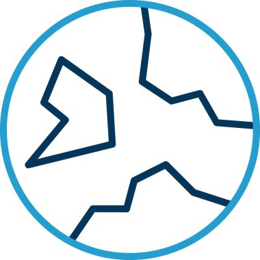 Toprak. Web simgesi basit illüstrasyon 