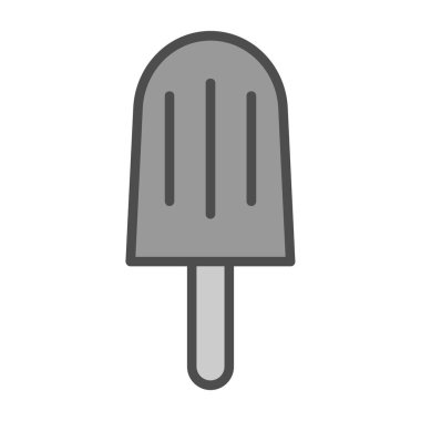 dondurma ikonu vektör illüstrasyonu