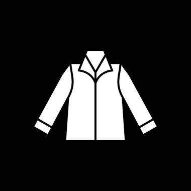 Ceket simgesi, vektör illüstrasyonu basit tasarım