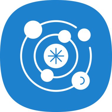 atom. Web simgesi basit tasarım