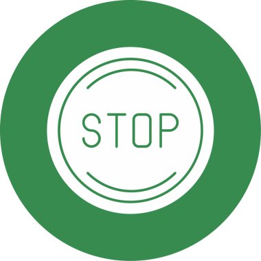 Kes şunu. Web simgesi basit illüstrasyon 