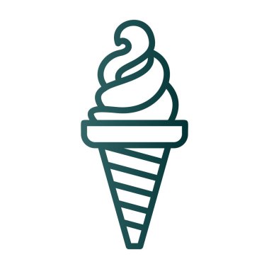 dondurma ikonu vektör illüstrasyonu