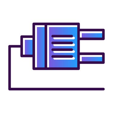 Plug web simgesi, simge illüstrasyonu