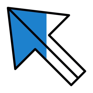 Ok. Pointer web simgesi basit illüstrasyon 