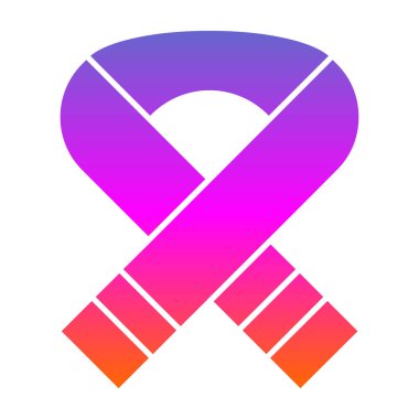 Kış eşarp simgesinin vektör çizimi