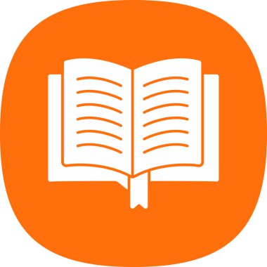 Kitap vektör simgesi, resimleme okunuyor