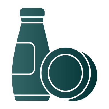 Soda kutusu ikonu. Beyaz arkaplanda izole edilmiş basit vektör simgesi.