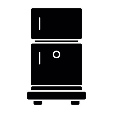 buzdolabı web simgesi, vektör çizim 