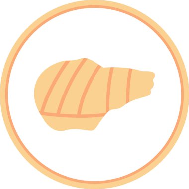 Izgara domuz ağı simgesi, vektör illüstrasyonu