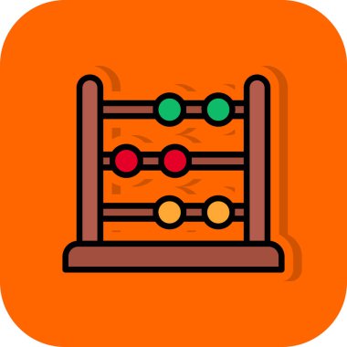 abacus web simgesi vektör illüstrasyonu