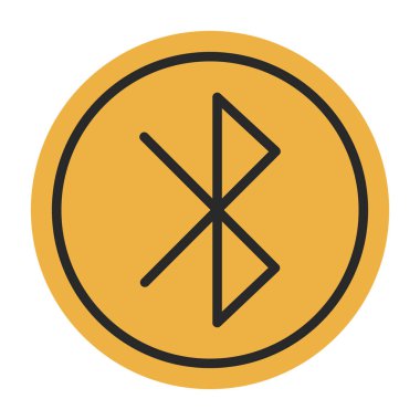Bluetooth Web simgesi basit illüstrasyon 