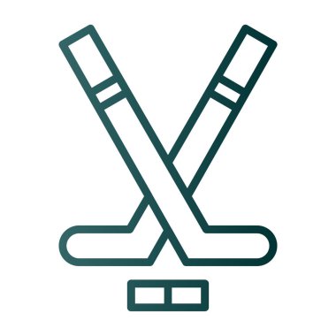 Modern Hokey simgesinin vektör çizimi                          