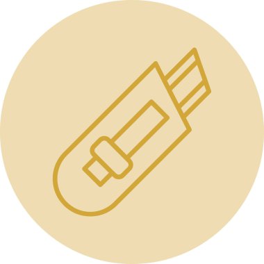 Cutter ağ simgesi vektör illüstrasyonu