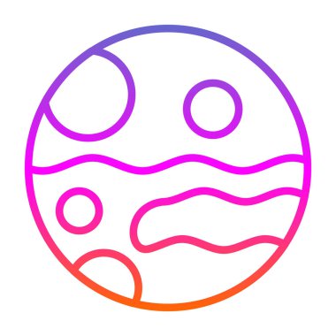 Mars ikon vektör illüstrasyonu 