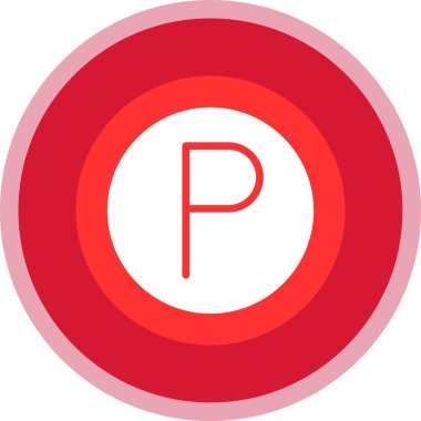 araba park simgesi vektör illüstrasyon                  