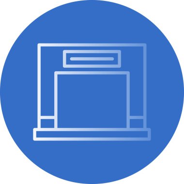 Bilgisayar. Web simgesi basit illüstrasyon