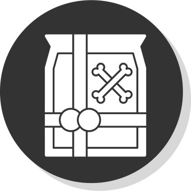 kutu hediye simgesi, vektör illüstrasyonu