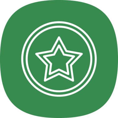 yıldız simgesi vektör illüstrasyonu 
