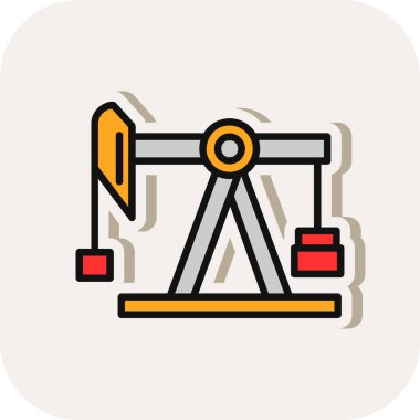 Vinç simgesi, vektör illüstrasyonu