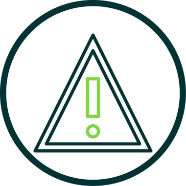 warning sign. web icon simple illustration